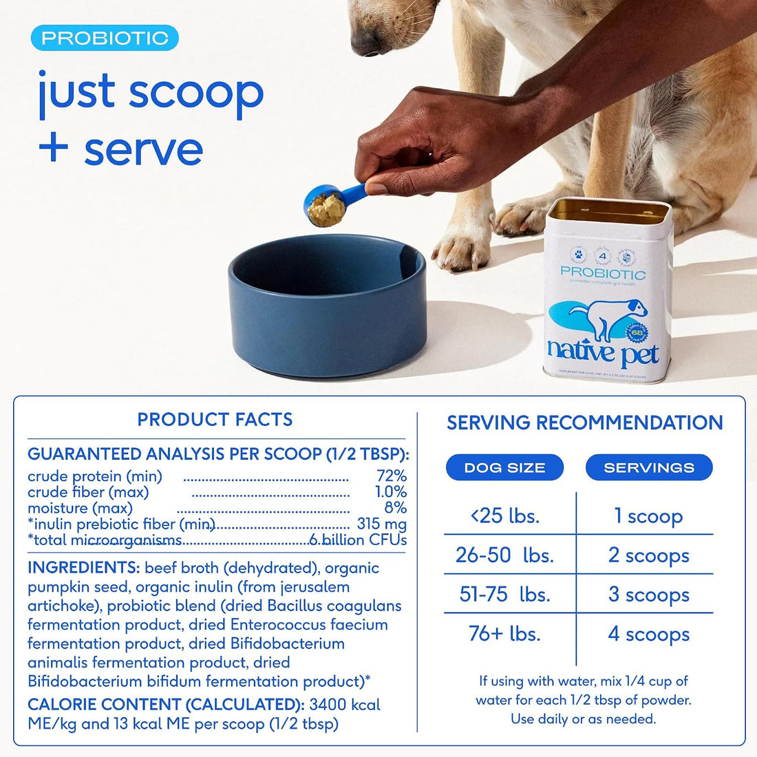 Native Pet Omega 3 Fish Oil for Dogs 8Oz & Probiotics for Dogs 8.2Oz