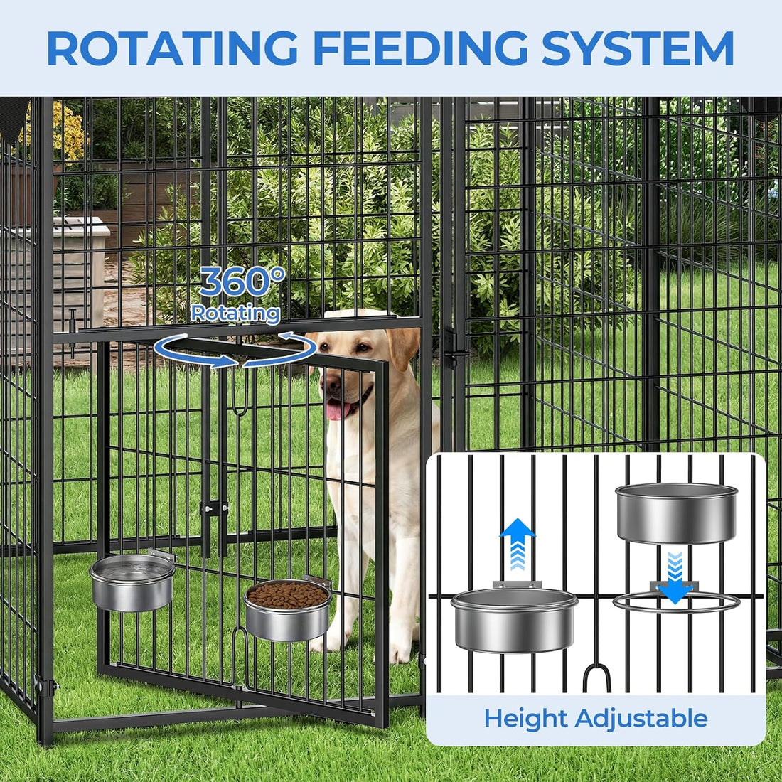 4x4x4.5ft Outdoor Dog Kennel