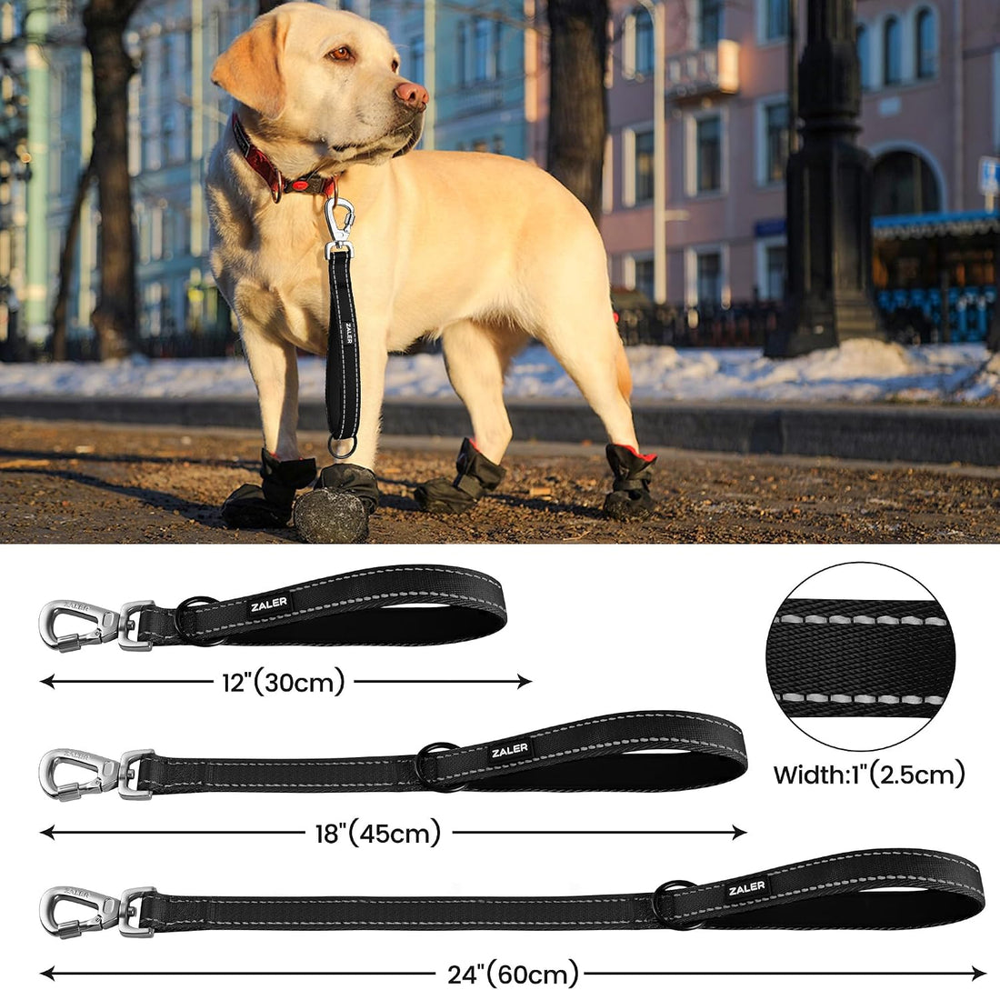 ZALER Short Dog Leash 1 ft, 12 Inches Traffic Leashes for Dogs