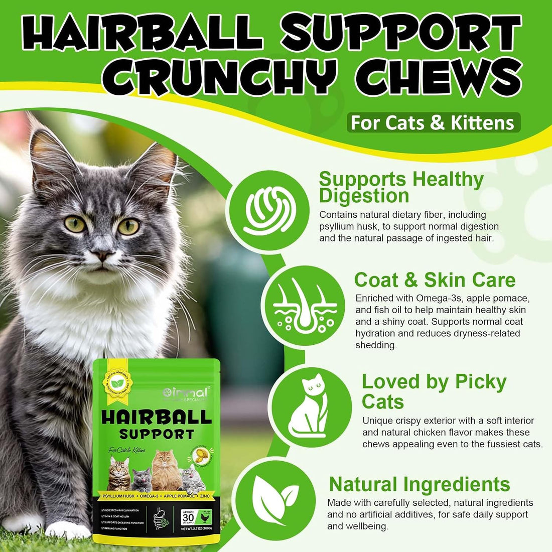 Hairball Treatment for Cats & Kittens