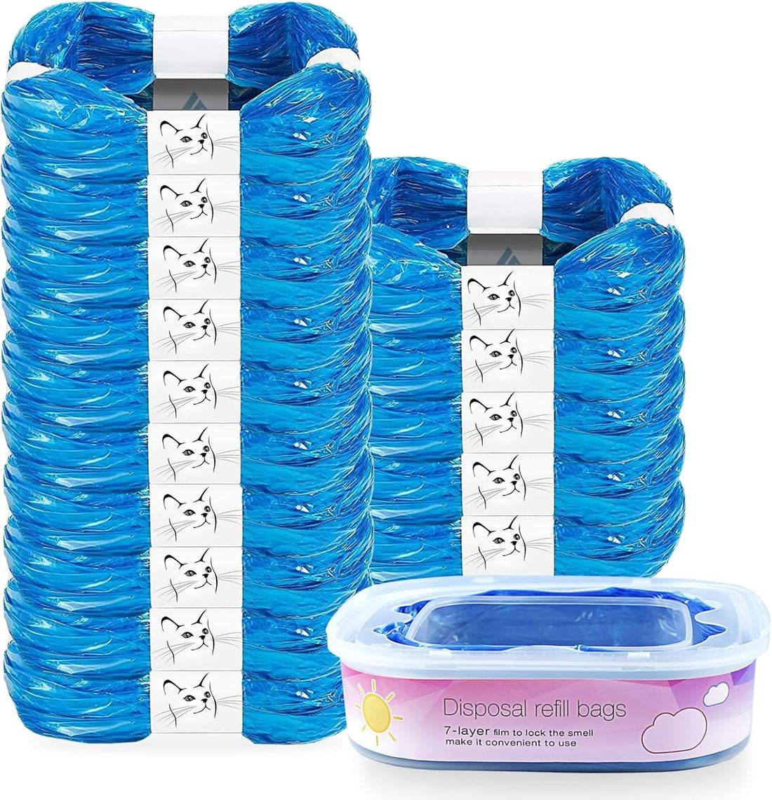 9 Pack Cat Litter Refills Bags Compatible with Your Genie Standard
