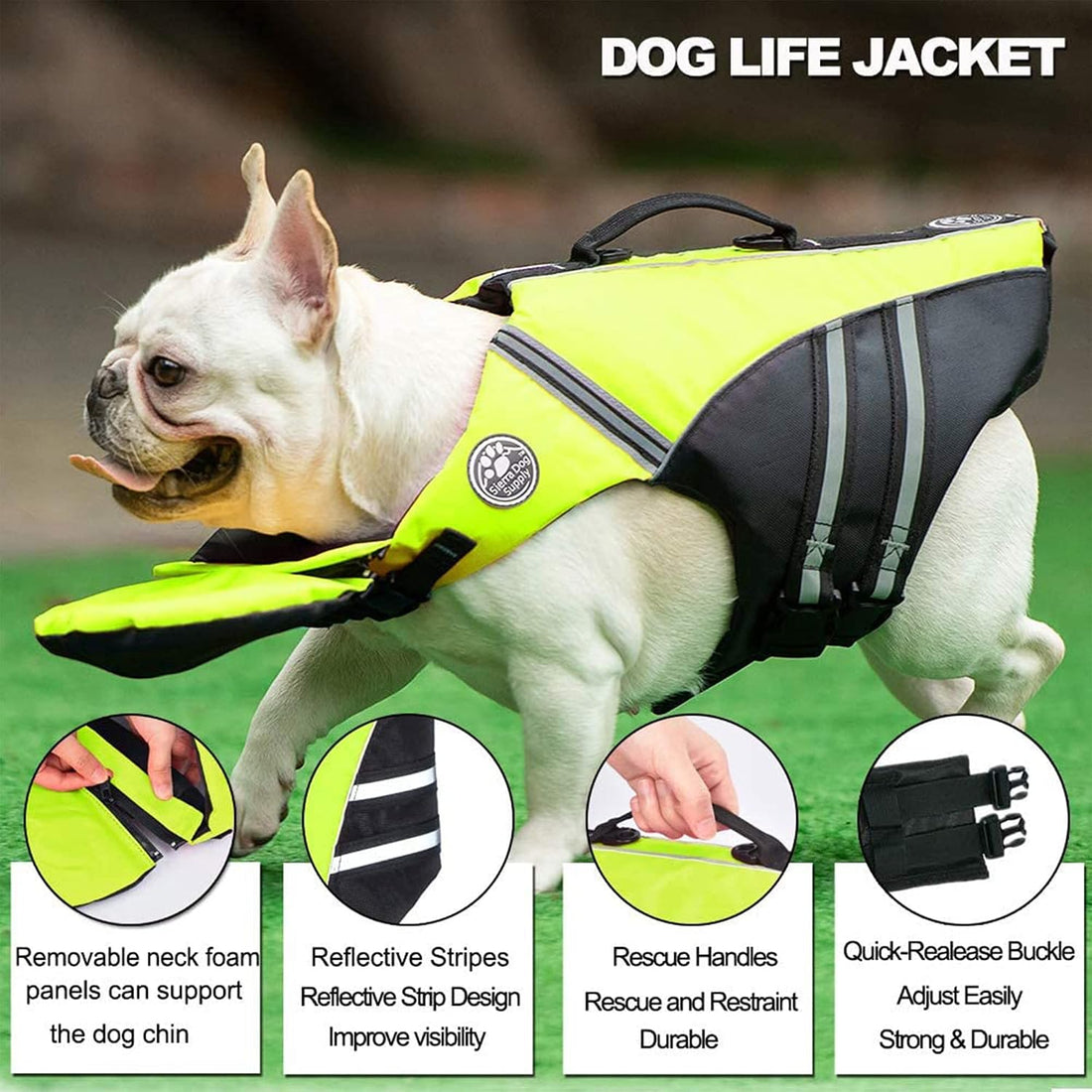 Petglad French Bulldog Life Jacket