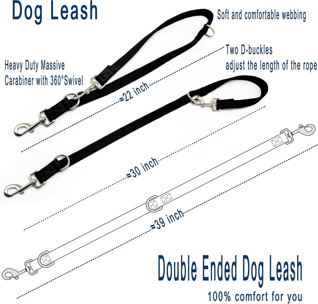 Double Ended Dog Leash,for Obedience Training Easy
