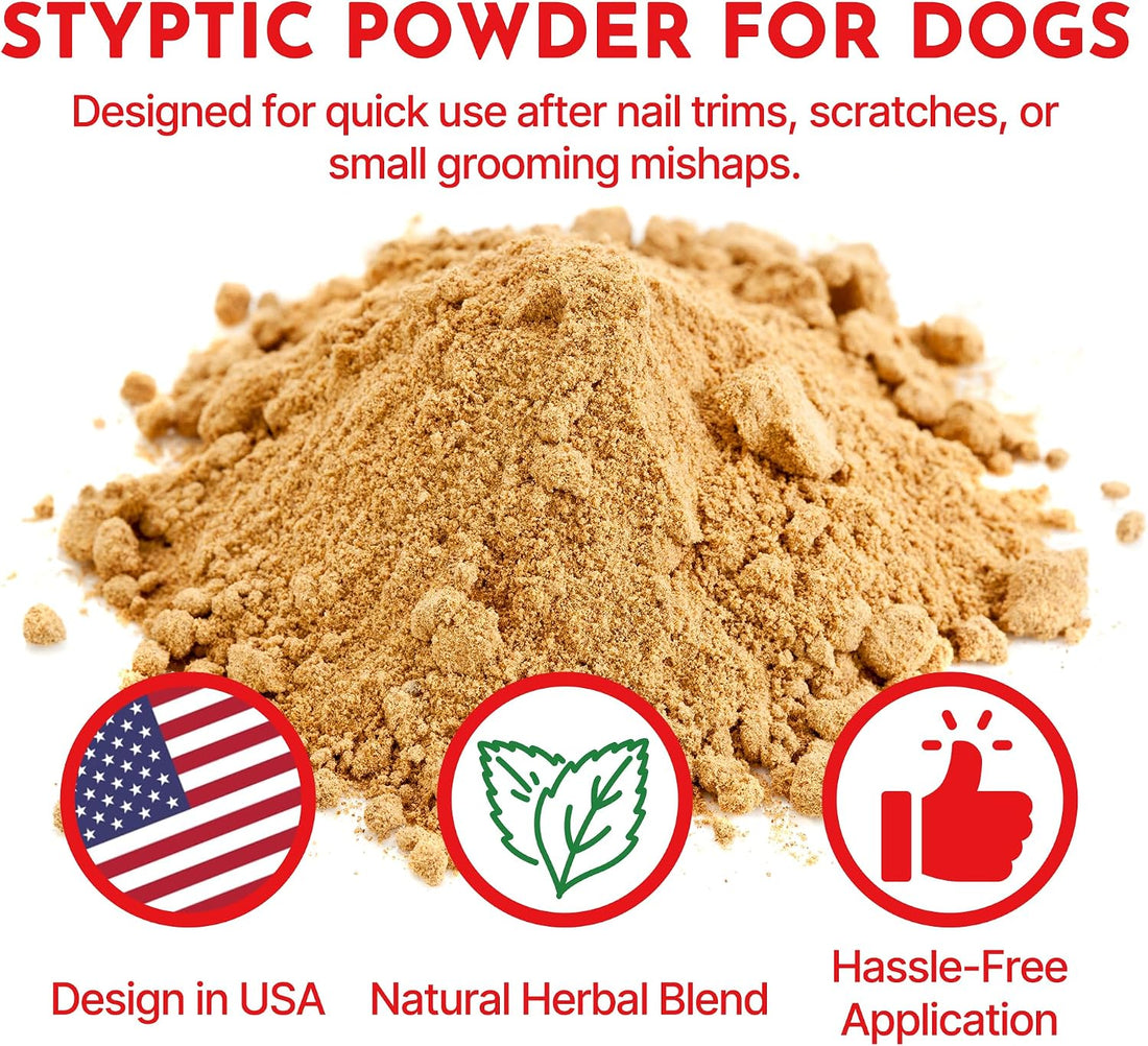 Styptic Powder for Dogs–Quick Stop Bleeding for Dogs Nails, Minor Cuts