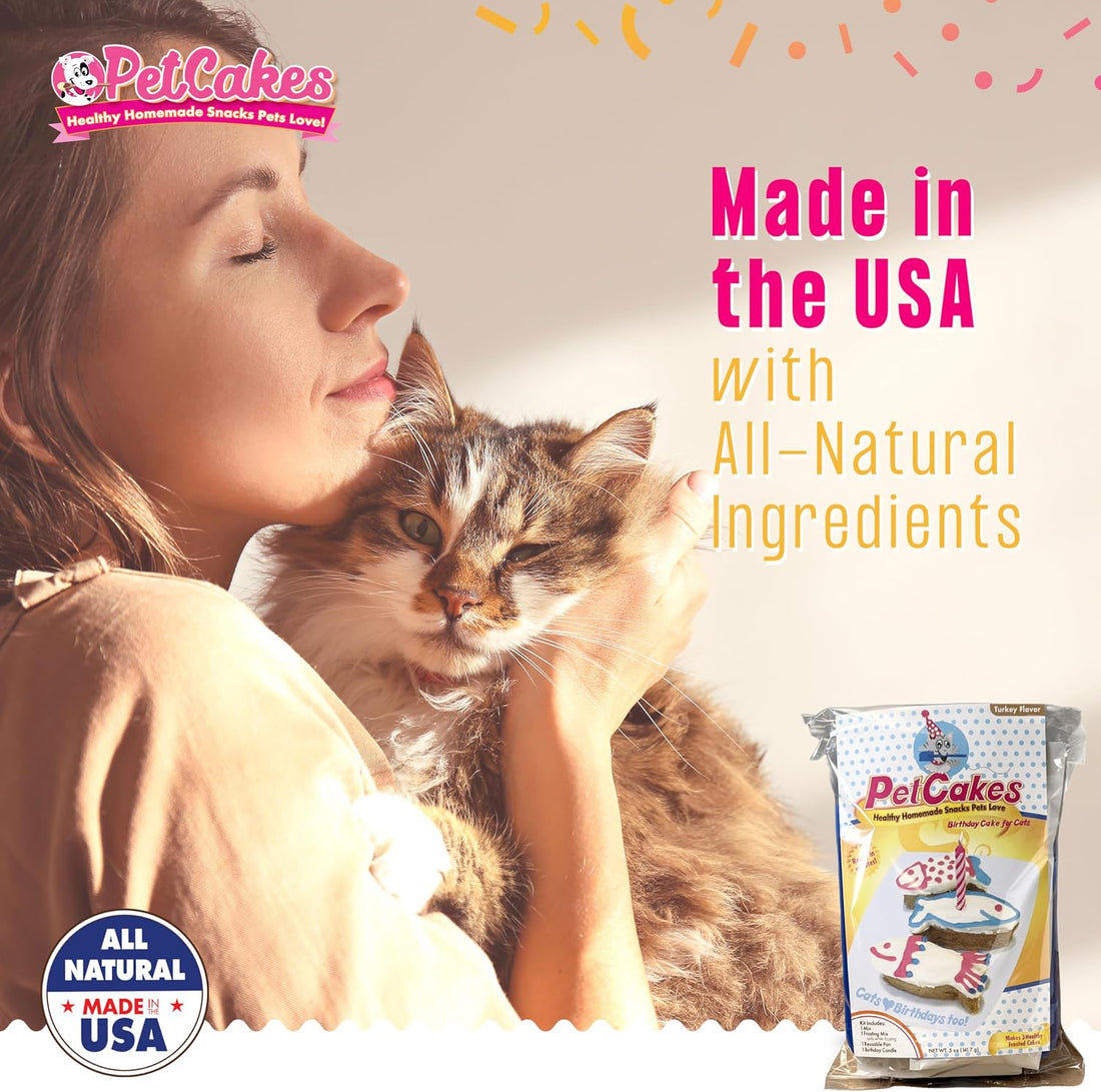 PetCakes Cat Birthday Cake Kit - Natural Treats