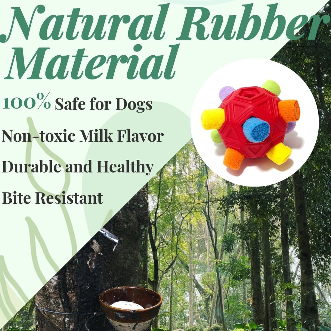 Interactive Snuffle Ball for Dog Toys Unbreakable Upgrade Ball Toy