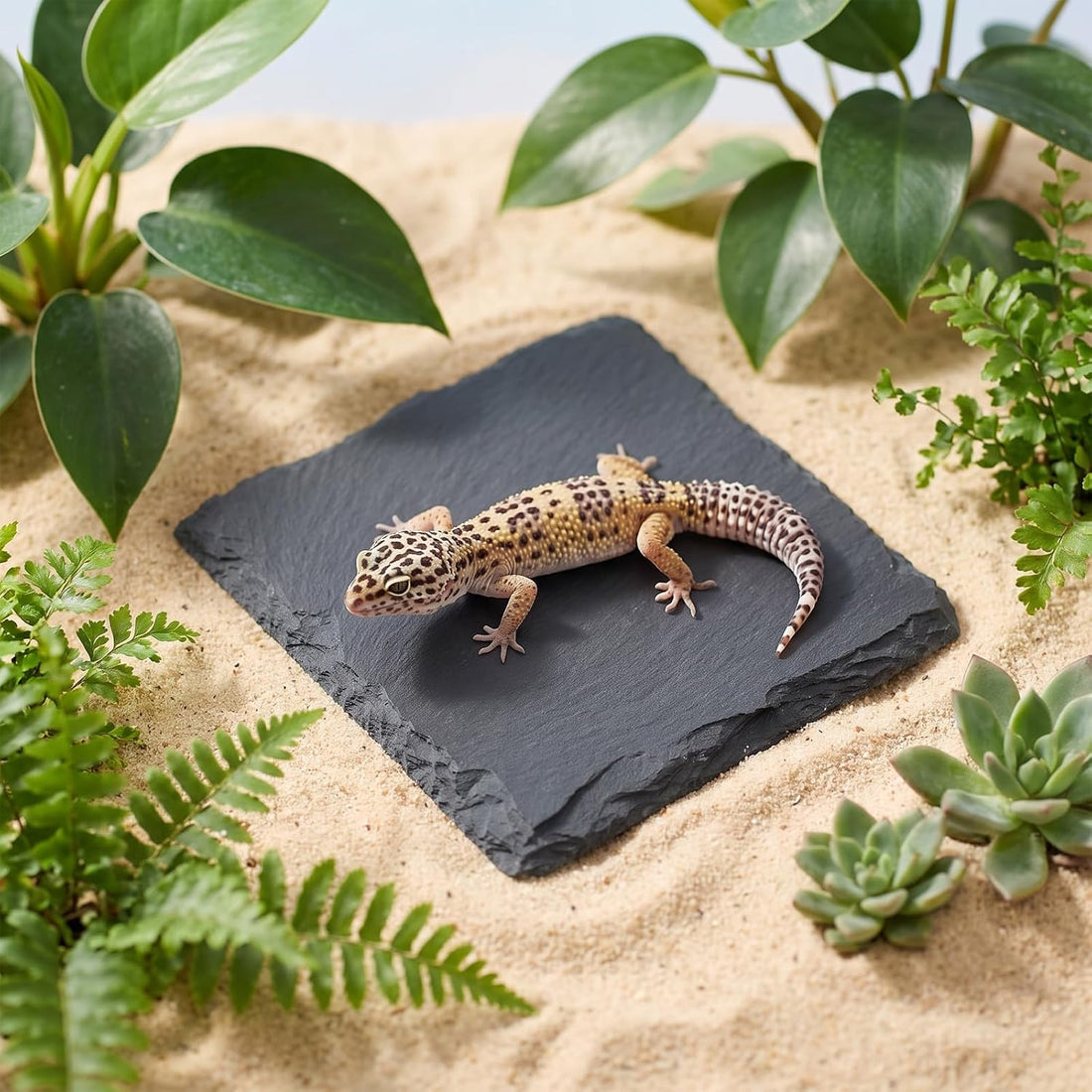 Basking Platform Turtle Reptile Basking Tortoise Slate Rock Plate 6