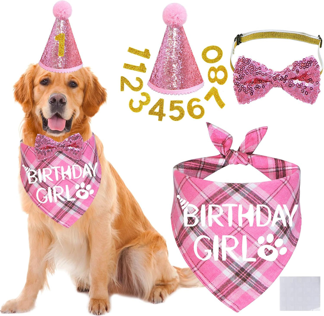 STMK Dog Birthday Outfits, Multi Size Dog Birthday Hat Dog Birthday