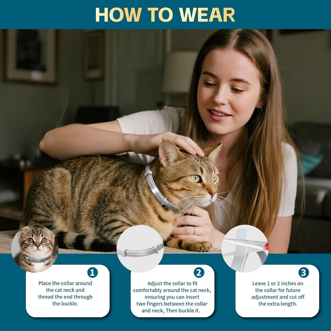 Flea and Tick Collar for Cat – 8-Month Protection