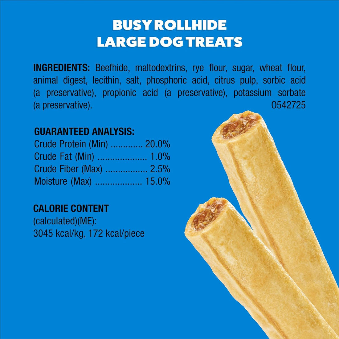Purina Busy Rawhide Small/Medium Breed Dog Bones, Rollhide