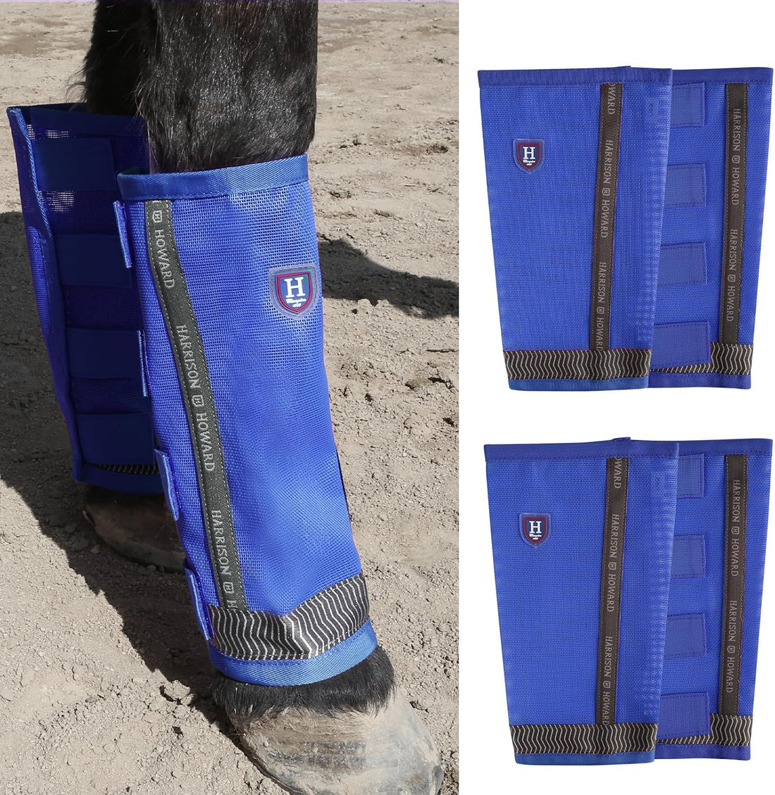 Harrison Howard Loose-Fitting Horse Fly Boots UV-Protective