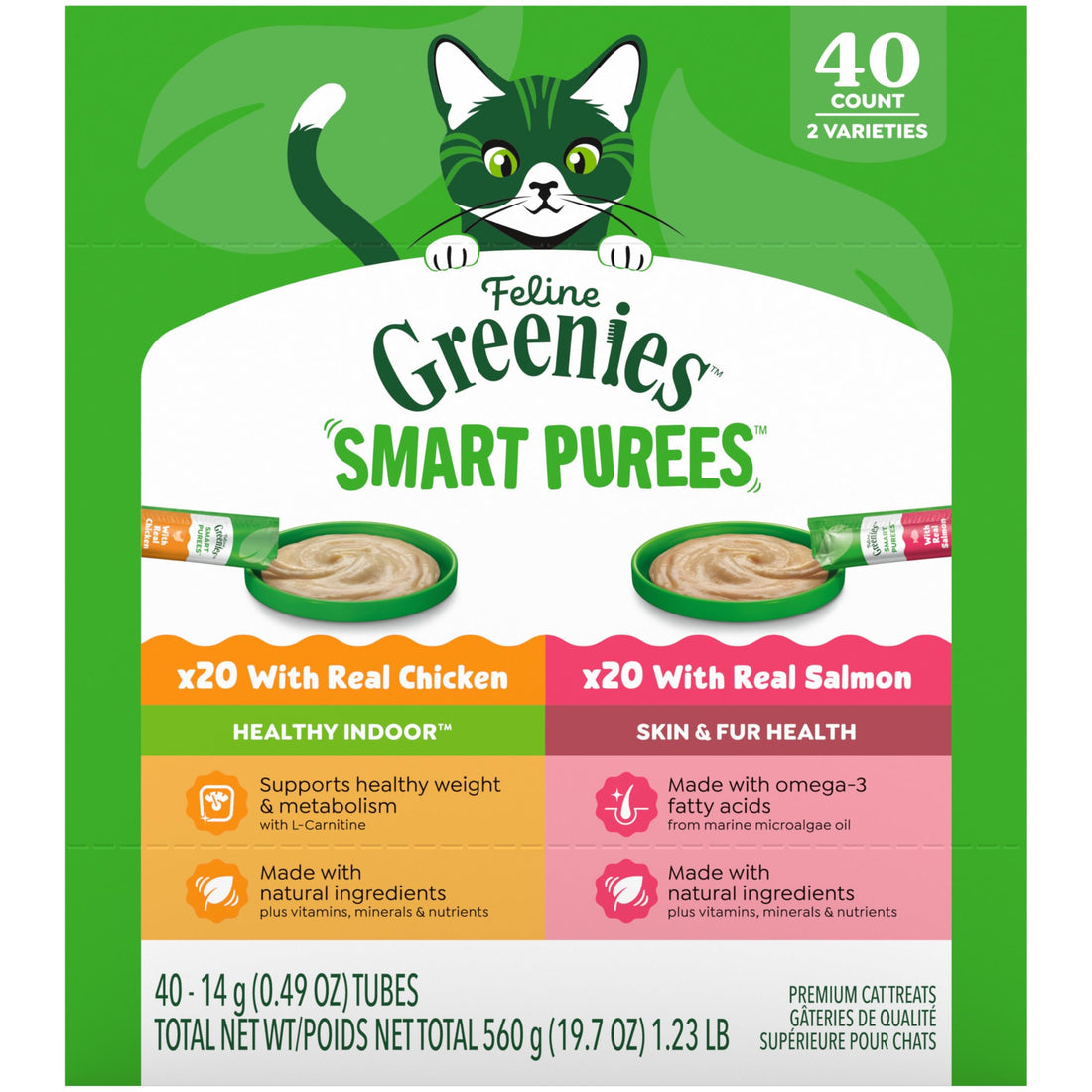 Greenies Feline Smart Purees Lickable Cat Treats