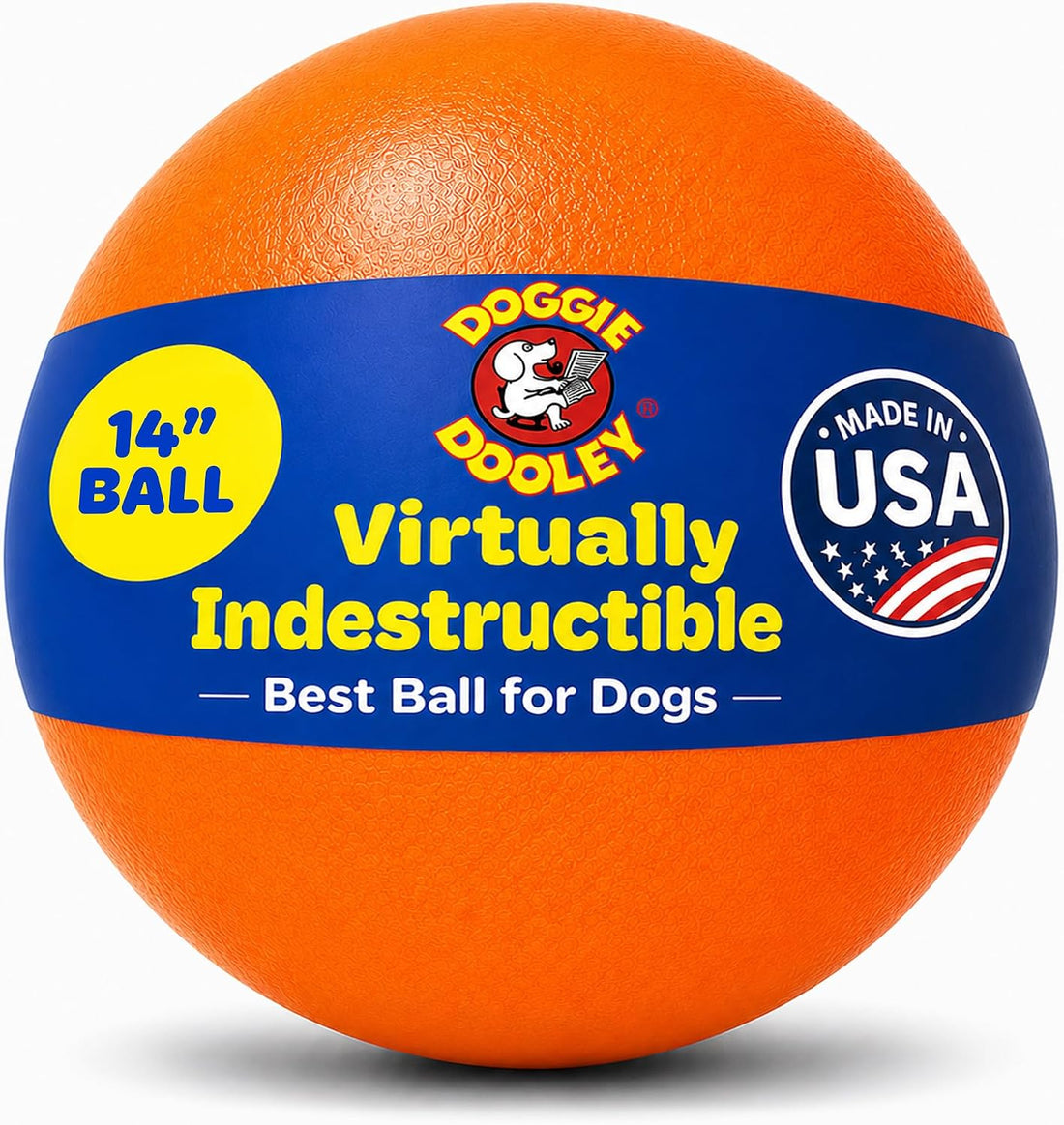 Doggie Dooley Virtually Indestructible Dog Ball - 10 Inch