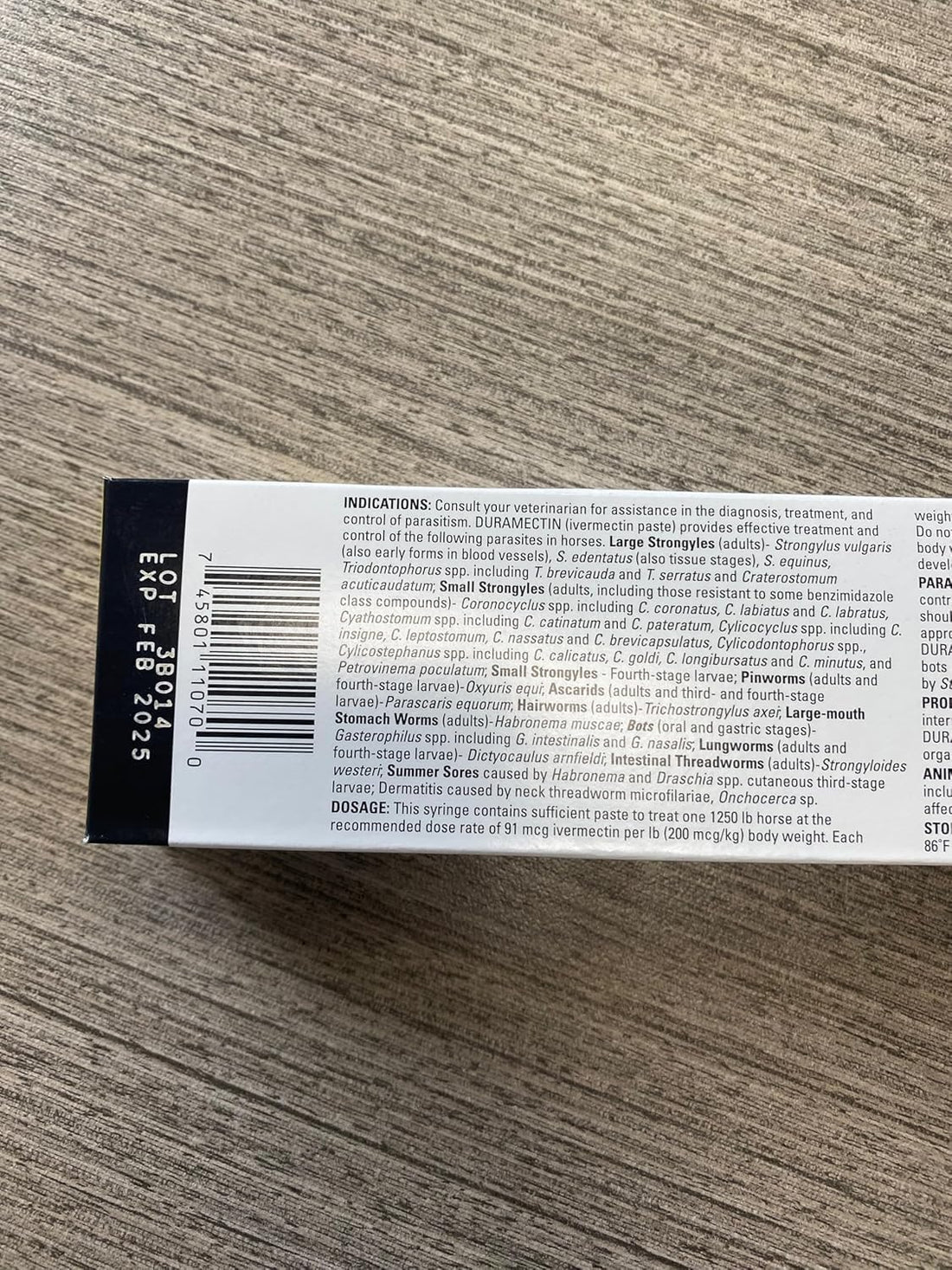 durvet Duramectin Ivermectin Paste 1.87% for Horses, 0.21 oz