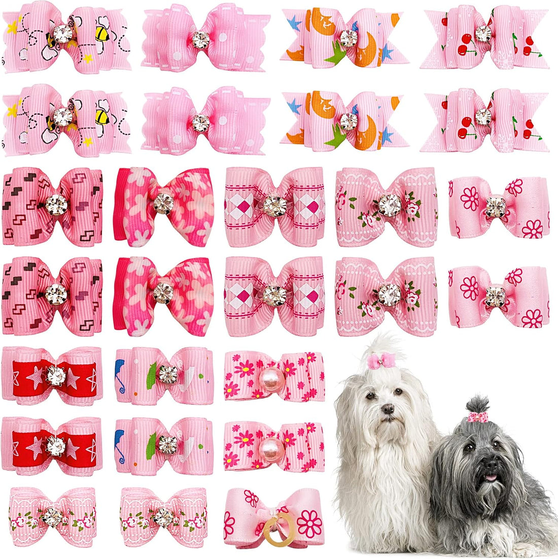 PET SHOW Mixed Styles Pet Cat Puppy Topknot Small Dog Hair Bows