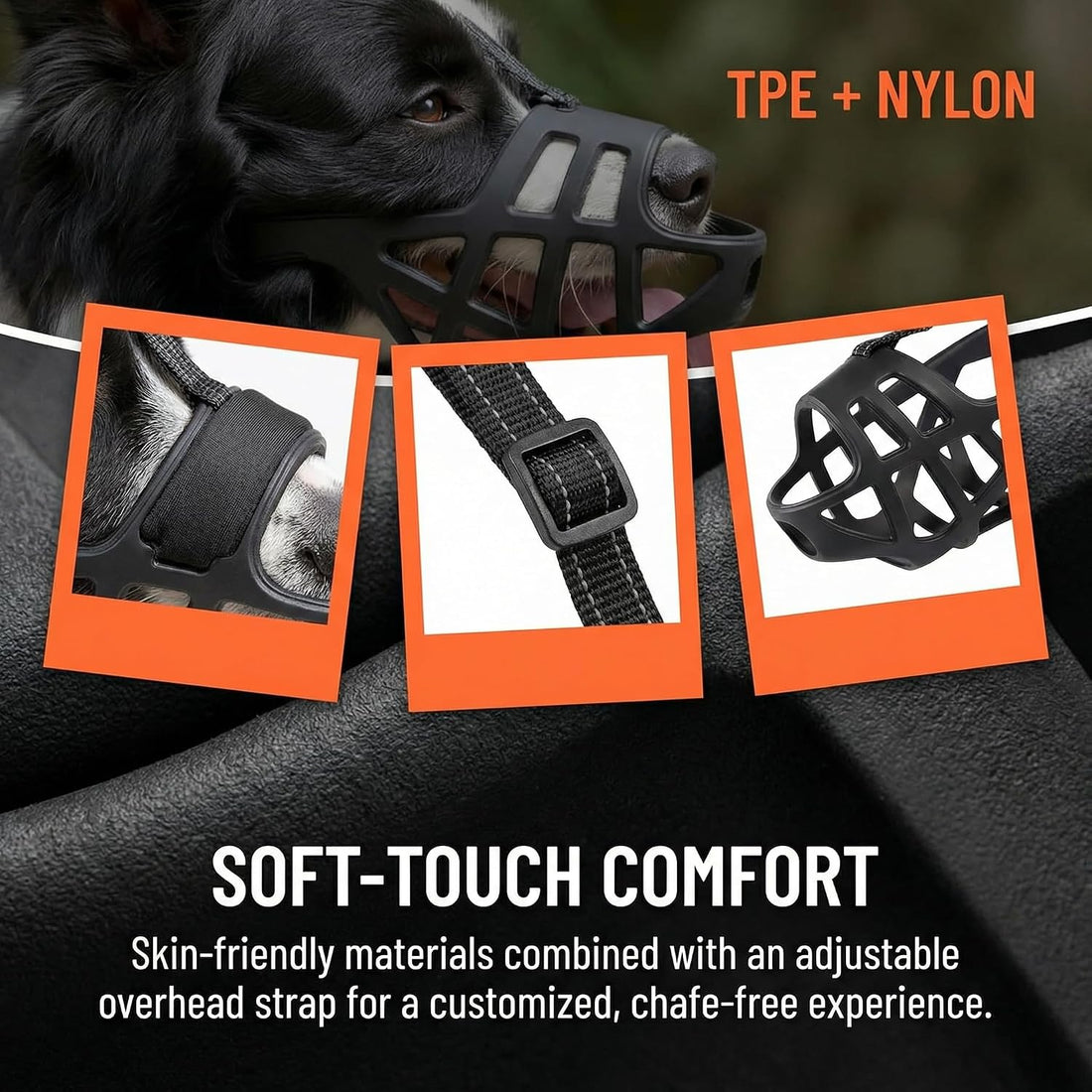Breathable Basket Dog Muzzle for Extra Large Dogs