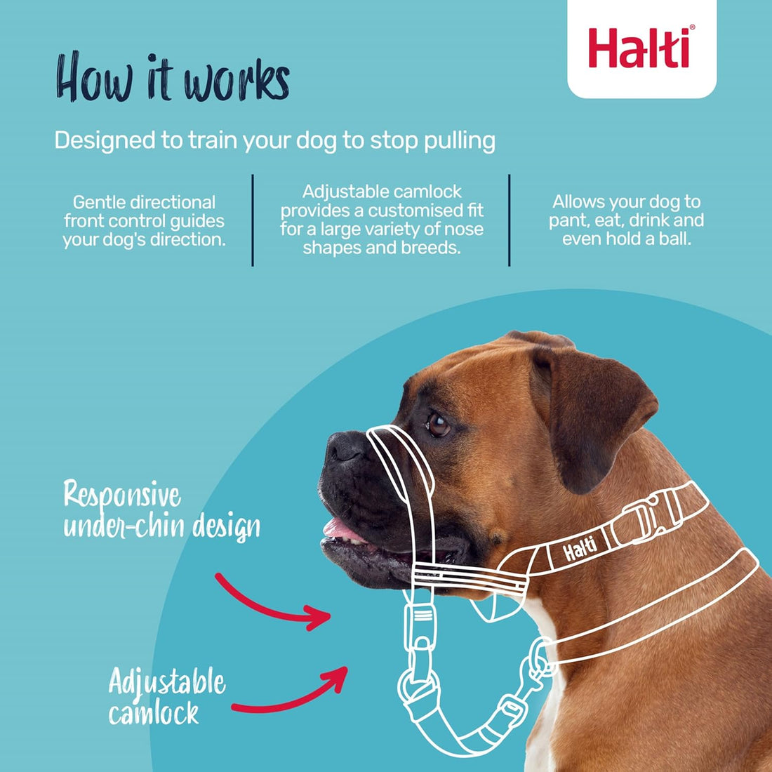 Halti Optifit Headcollar for Dogs | Size L