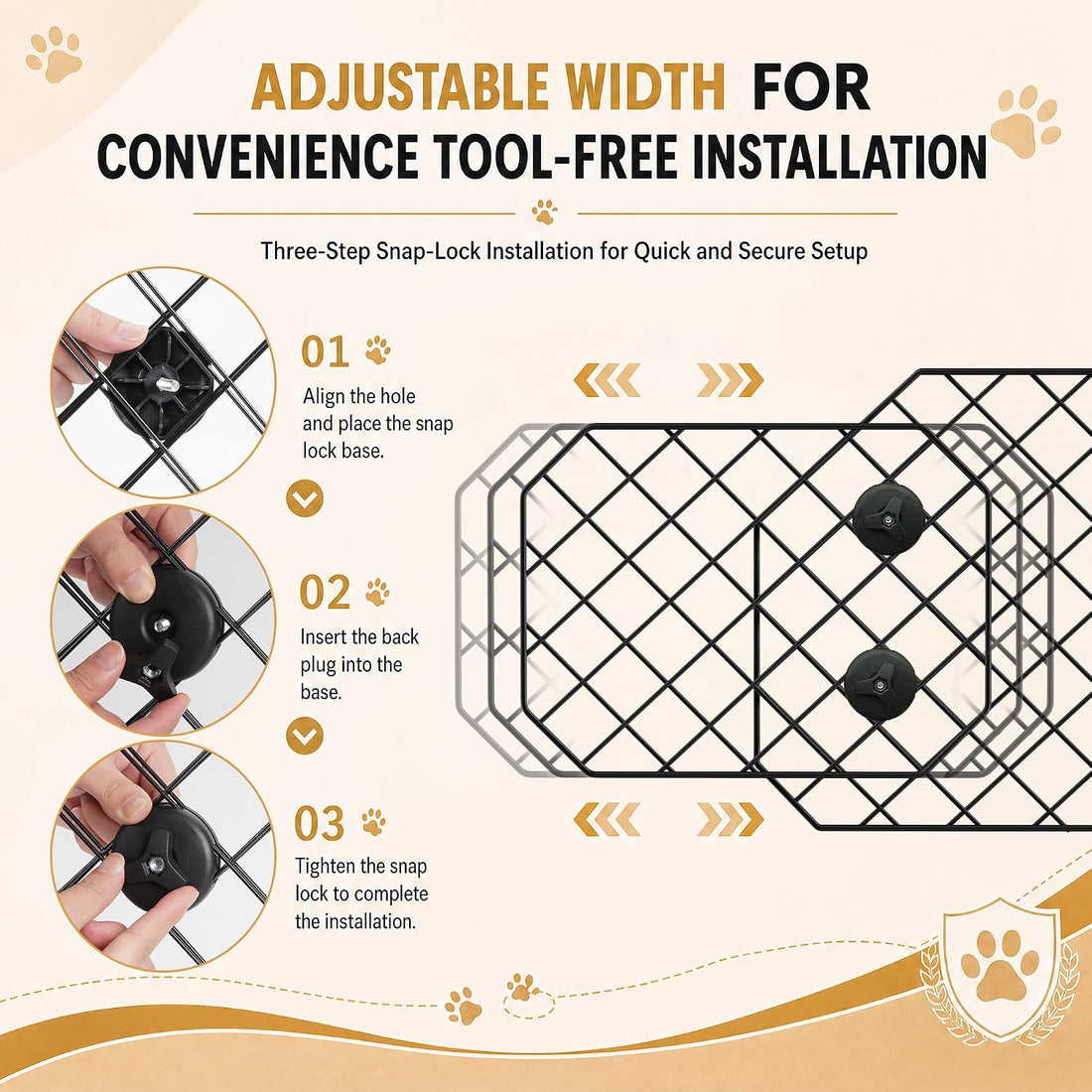 Urban Deco Dog Car Barrier for SUV Heavy Duty Metal Mesh Pet Divider