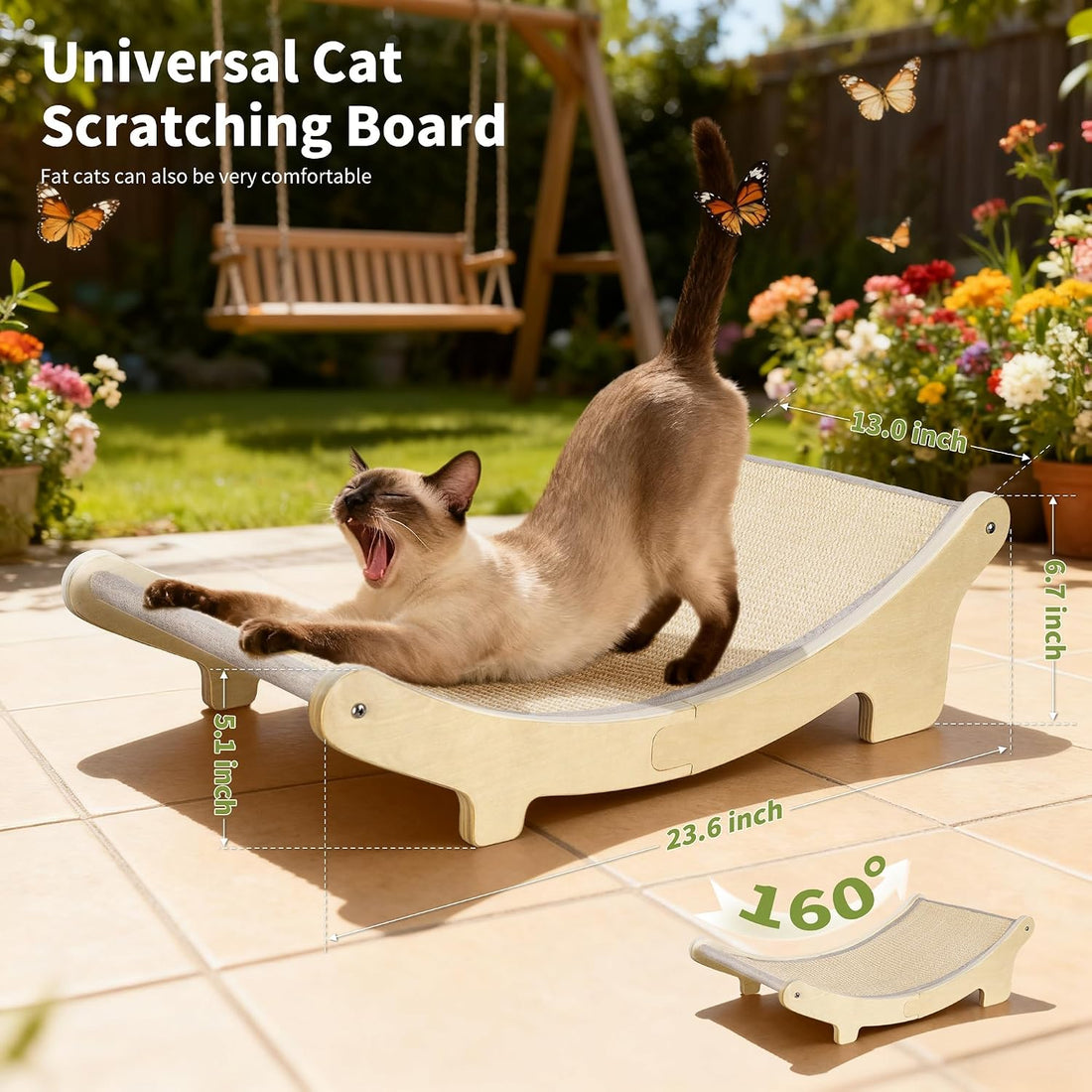 HOTEAGLE Cat Scratcher Bed for Indoor Cats