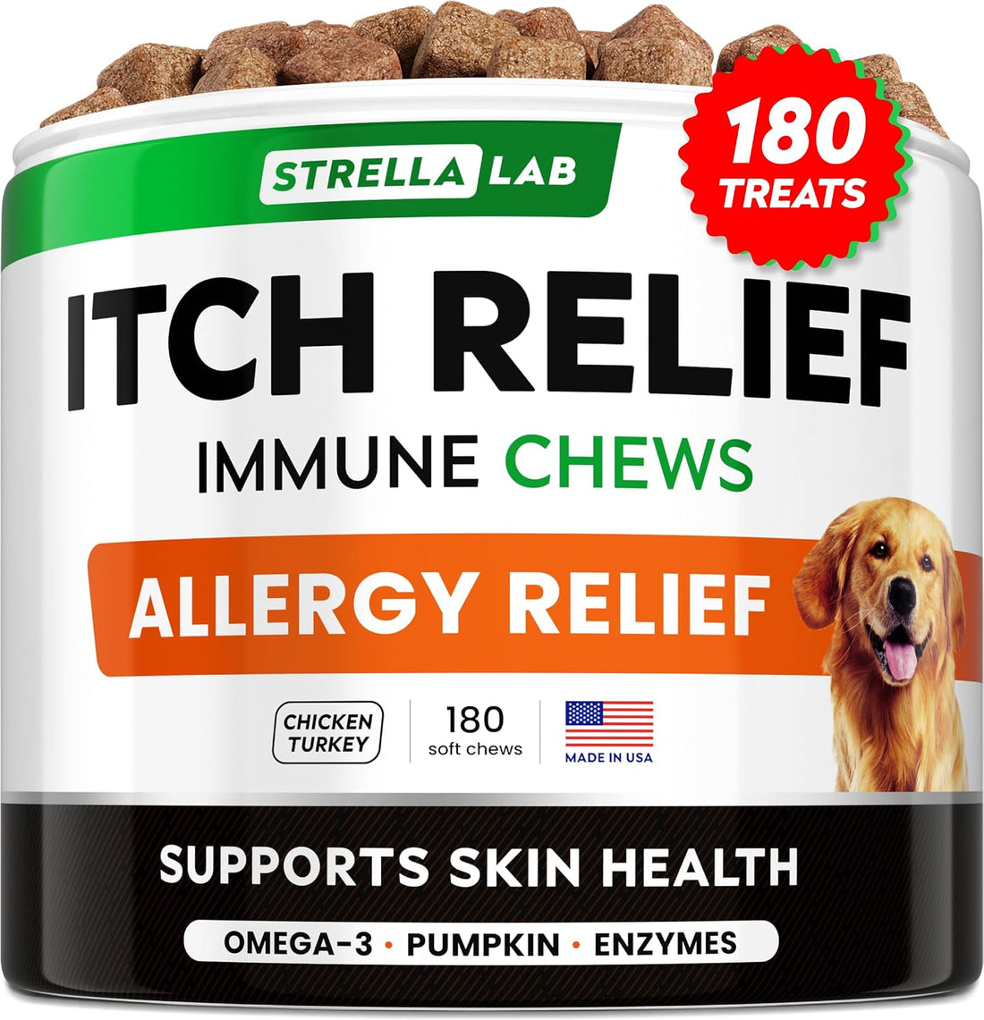 StrellaLab Dog Allergy & Itching Relief