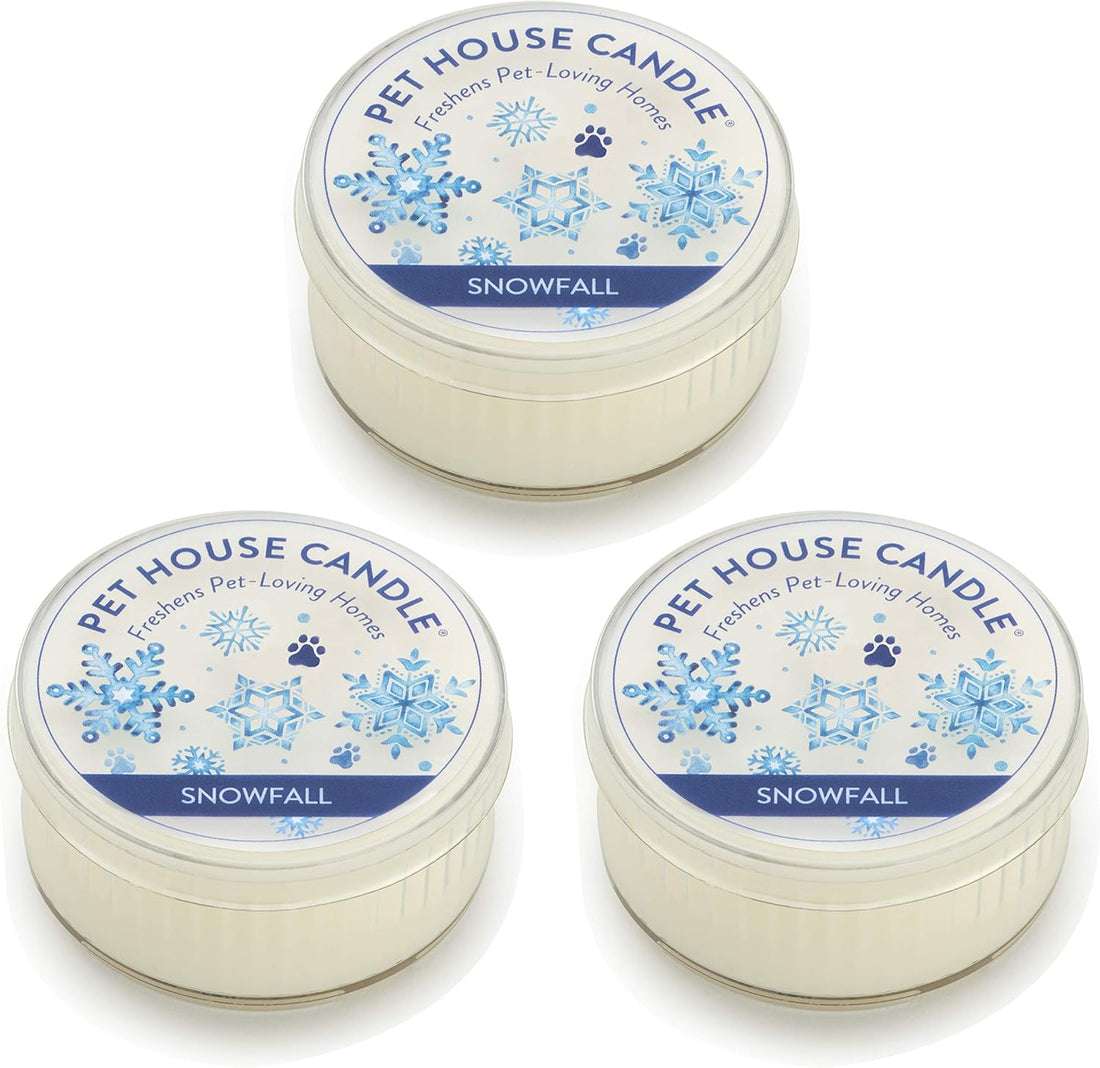 Evergreen Forest Mini Candles Plant-Based Wax, 3 Pack Pet House