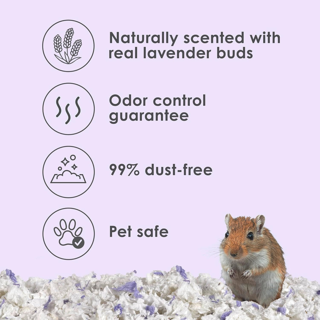 Kaytee Clean & Cozy Lavender Paper Bedding for Guinea Pigs