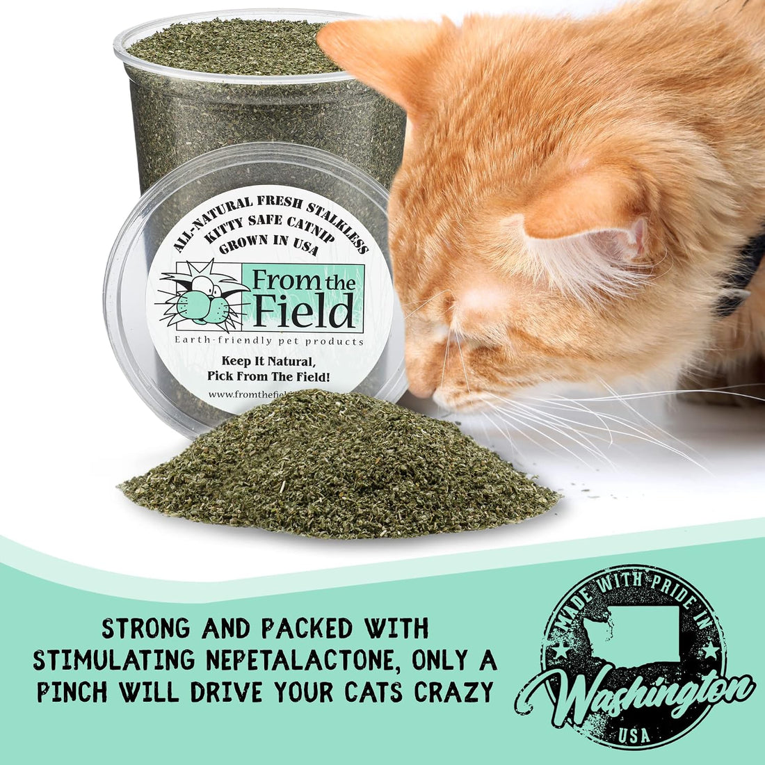 from The Field | Organically Grown Catnip Fine Ground Stalkless