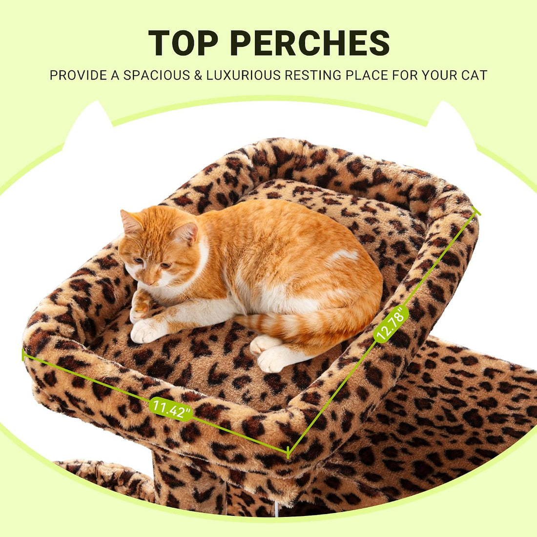 Allewie 64 Inches Cat Tree Tower/Multi-Level Activity Center