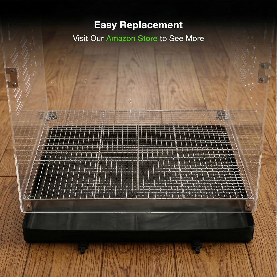 GuineaLoft™ Model-ET223 Crystal Clear Acrylic Bird Cage