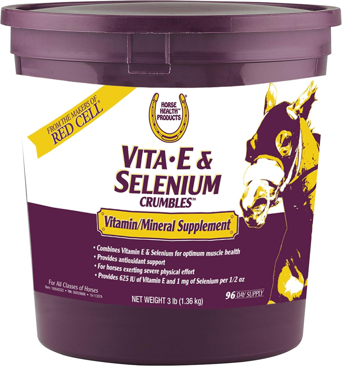 Horse Health Vita E & Selenium Crumbles Vitamin Supplement