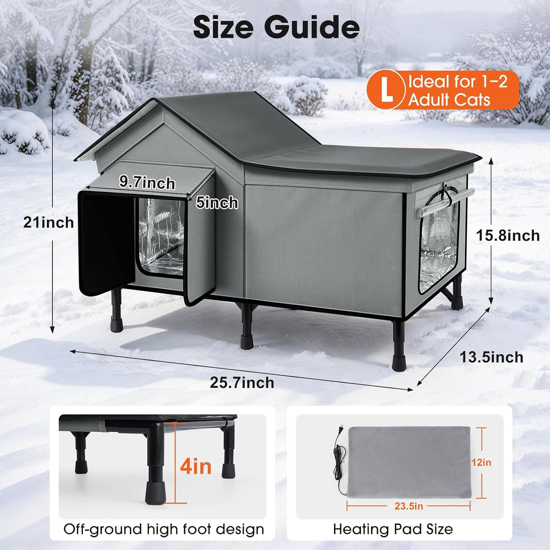 Heated Cat House for Outside