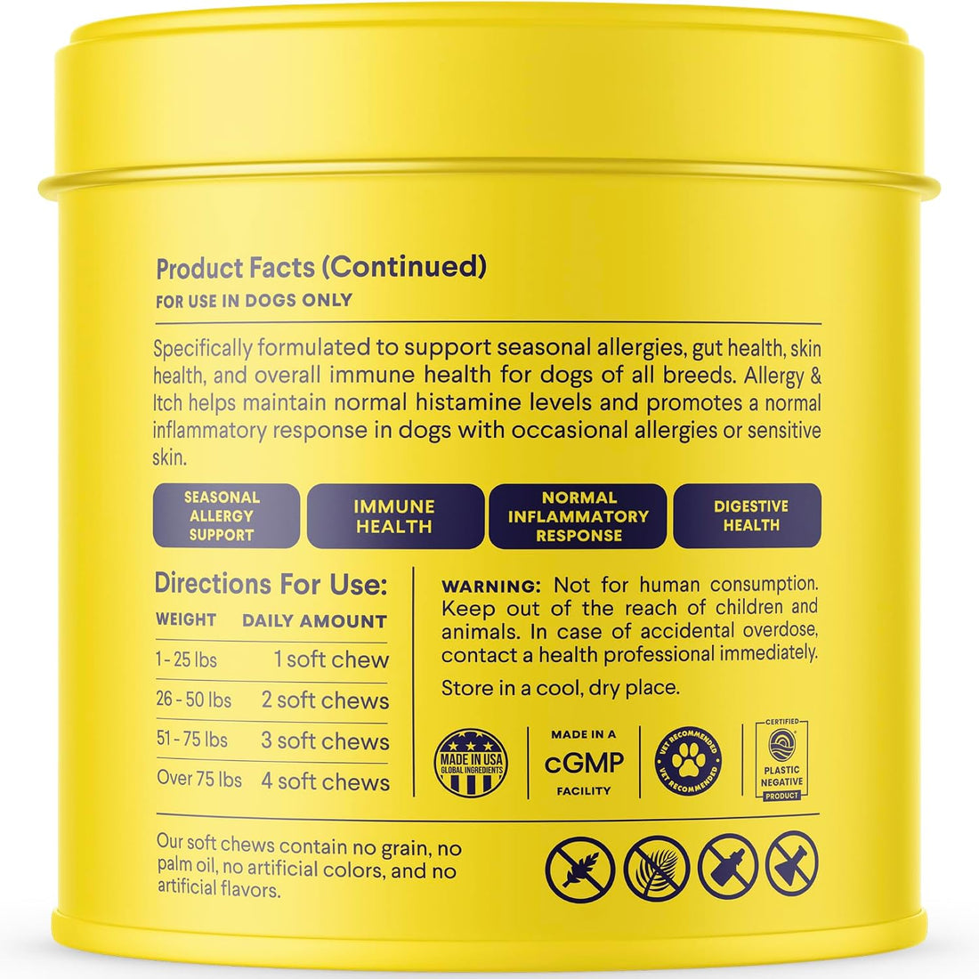 Finn Allergy & Itch Soft Chews for Dogs - Colostrum & Bee Propolis