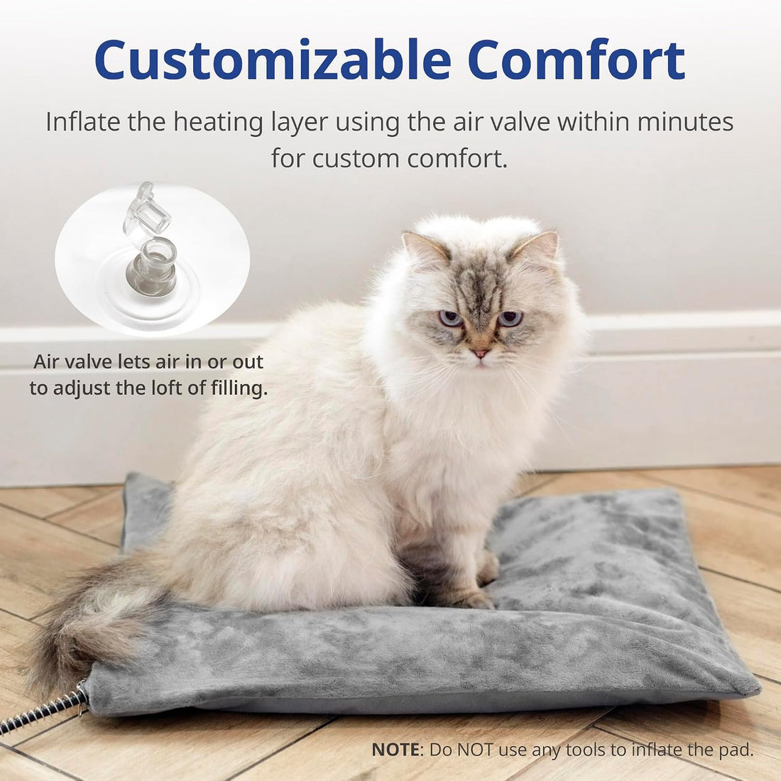 Outdoor Cat Heating Pad, 15.7" x 11.8", 30W, Grey