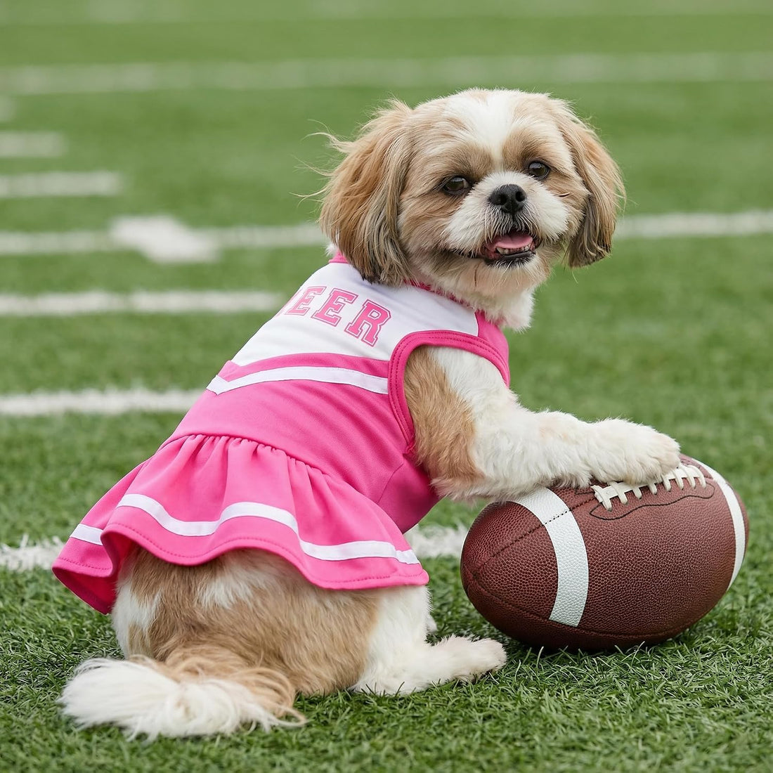 Fitwarm Cheerleader Dog Costume