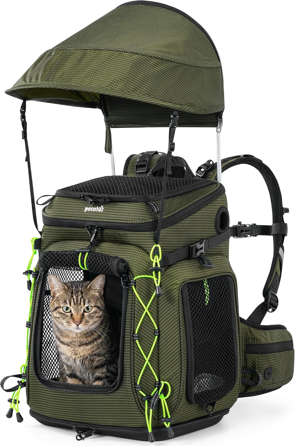 Pecute Cat Backpack Carrier,Pet Carrier Backpack for Hiking,Ergonomic