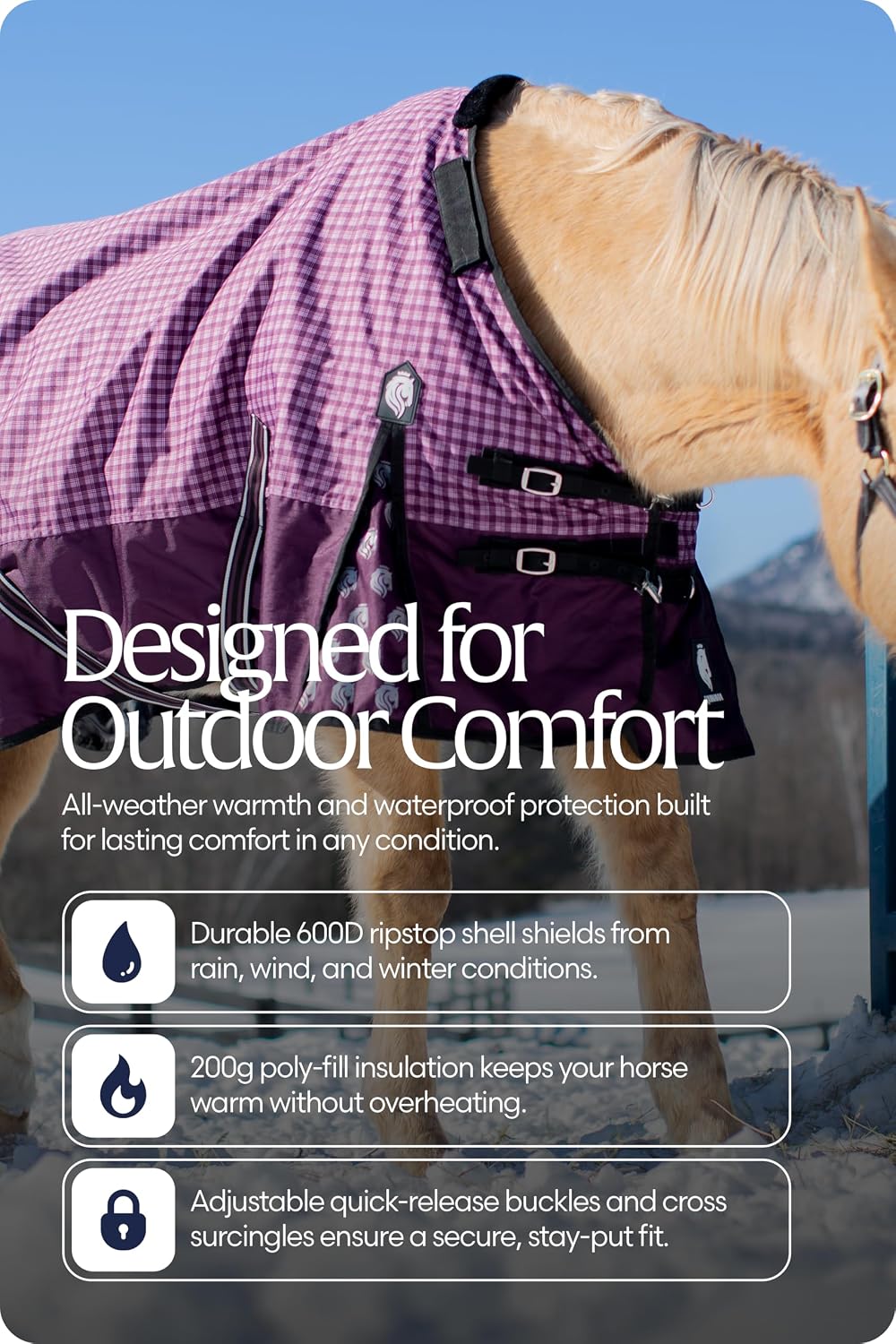 Equinavia Norse 200g Medium Weight Horse Blanket