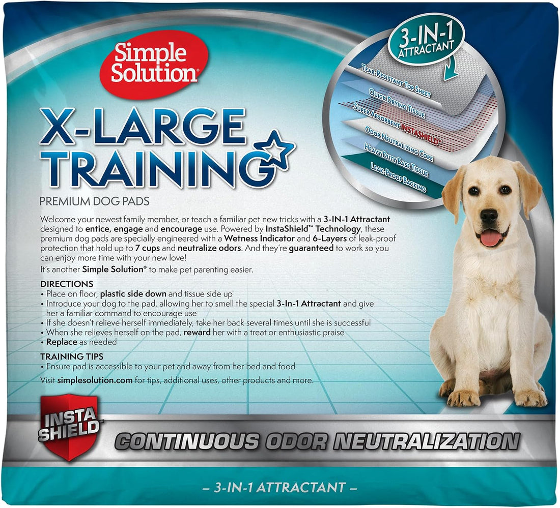 Simple Solution Extra Large Pee Pads For Dogs, Puppy Potty Training
