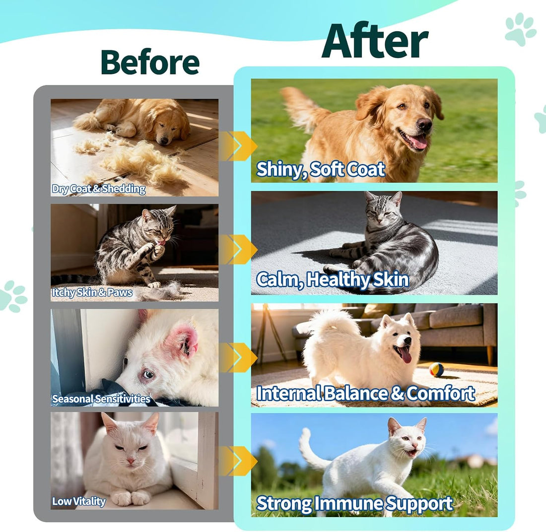 Flea and Tick Prevention for Dogs & Cats with Multivitamins, 60ml