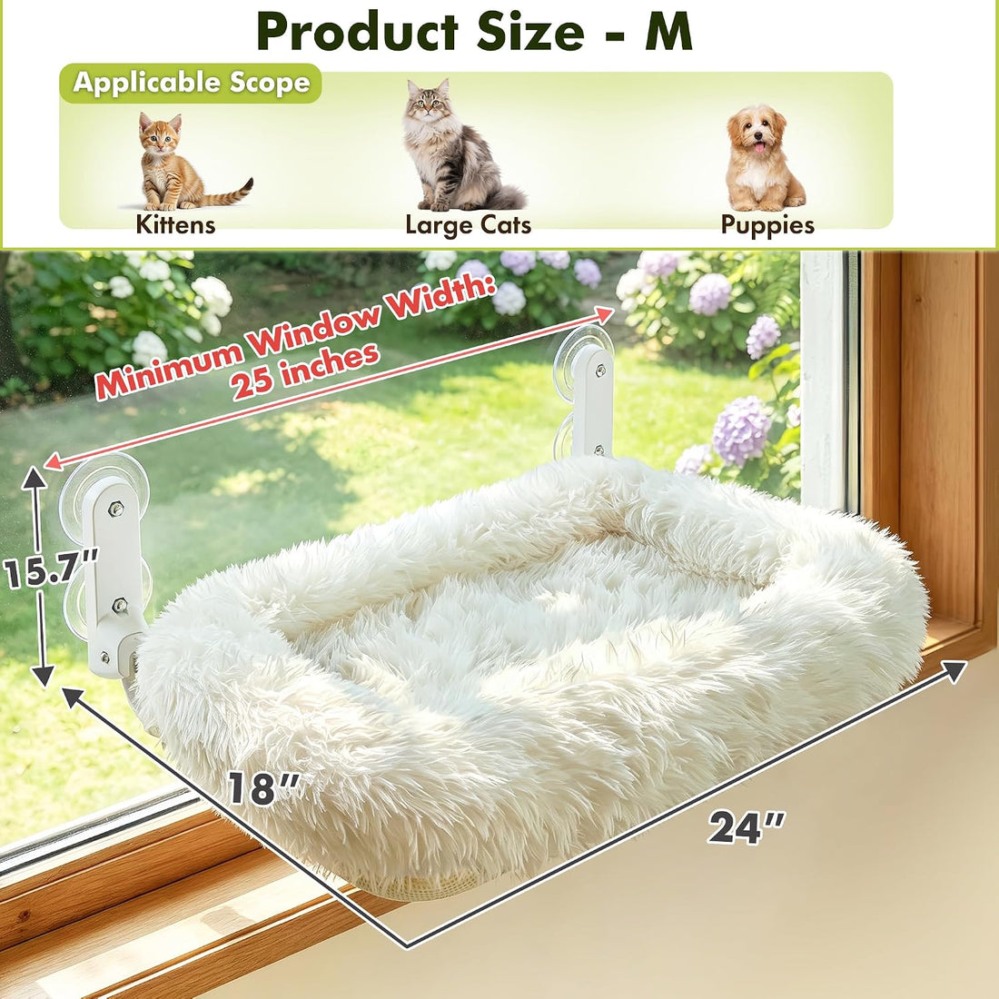 Zoratoo Foldable Cat Window Perch