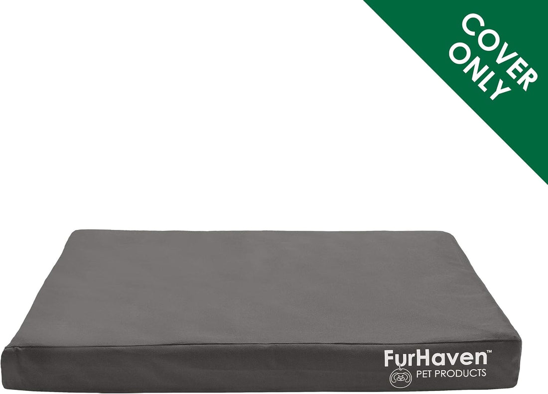 Furhaven Replacement Dog Bed Cover Water-Resistant Indoor/Outdoor