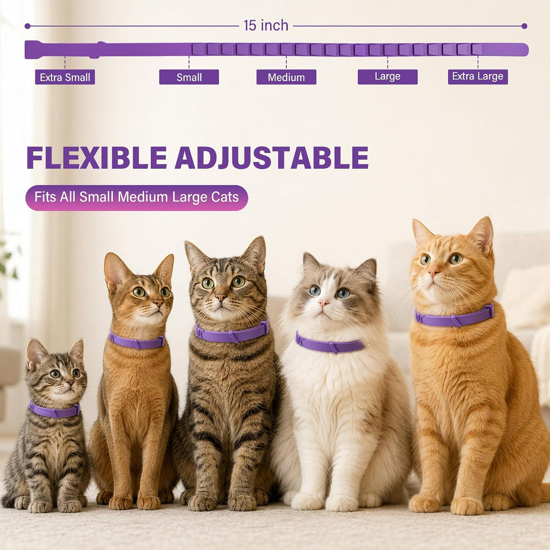 6 Pack Calming Collar for Cats