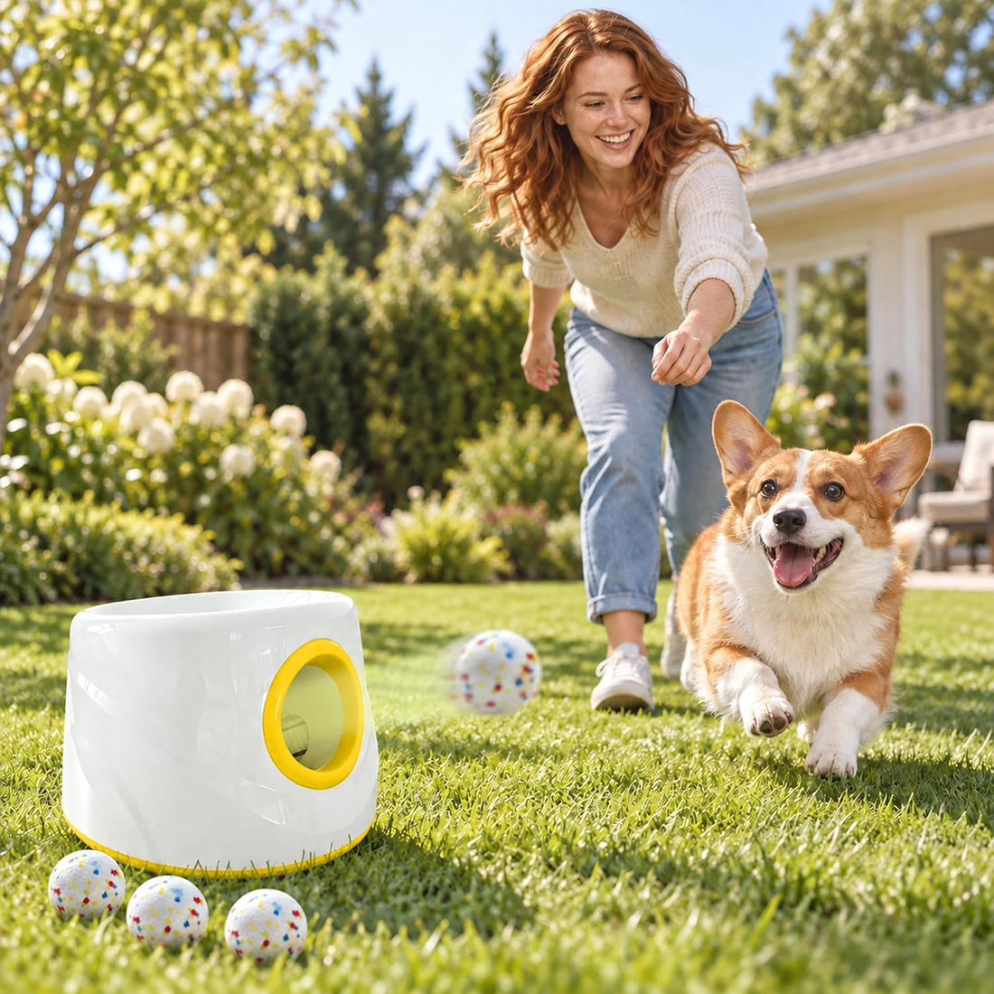 Mloowa Automatic Ball Launcher for Dogs ,The Upgraded Ball Thrower