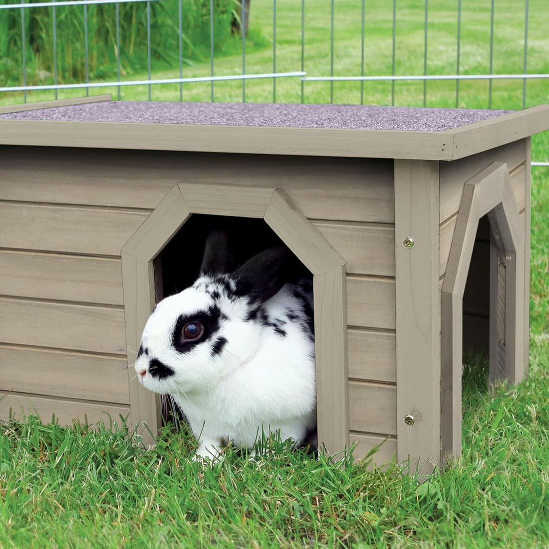 TRIXIE Indoor & Outdoor Small Animal Hideout Shelter for Rabbits