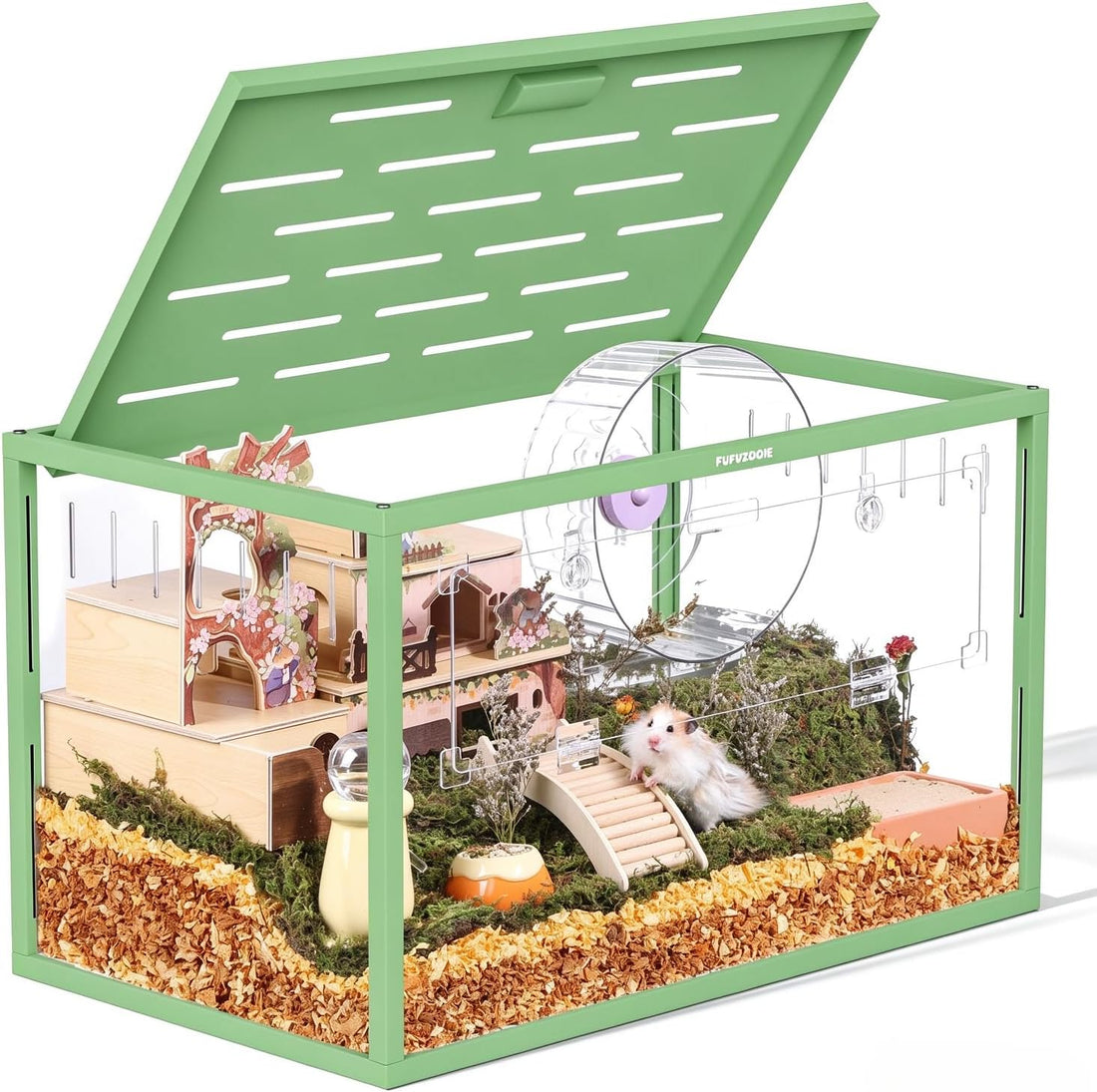 Large Metal Hamster Cage 30", Chewproof Hamster Enclosure