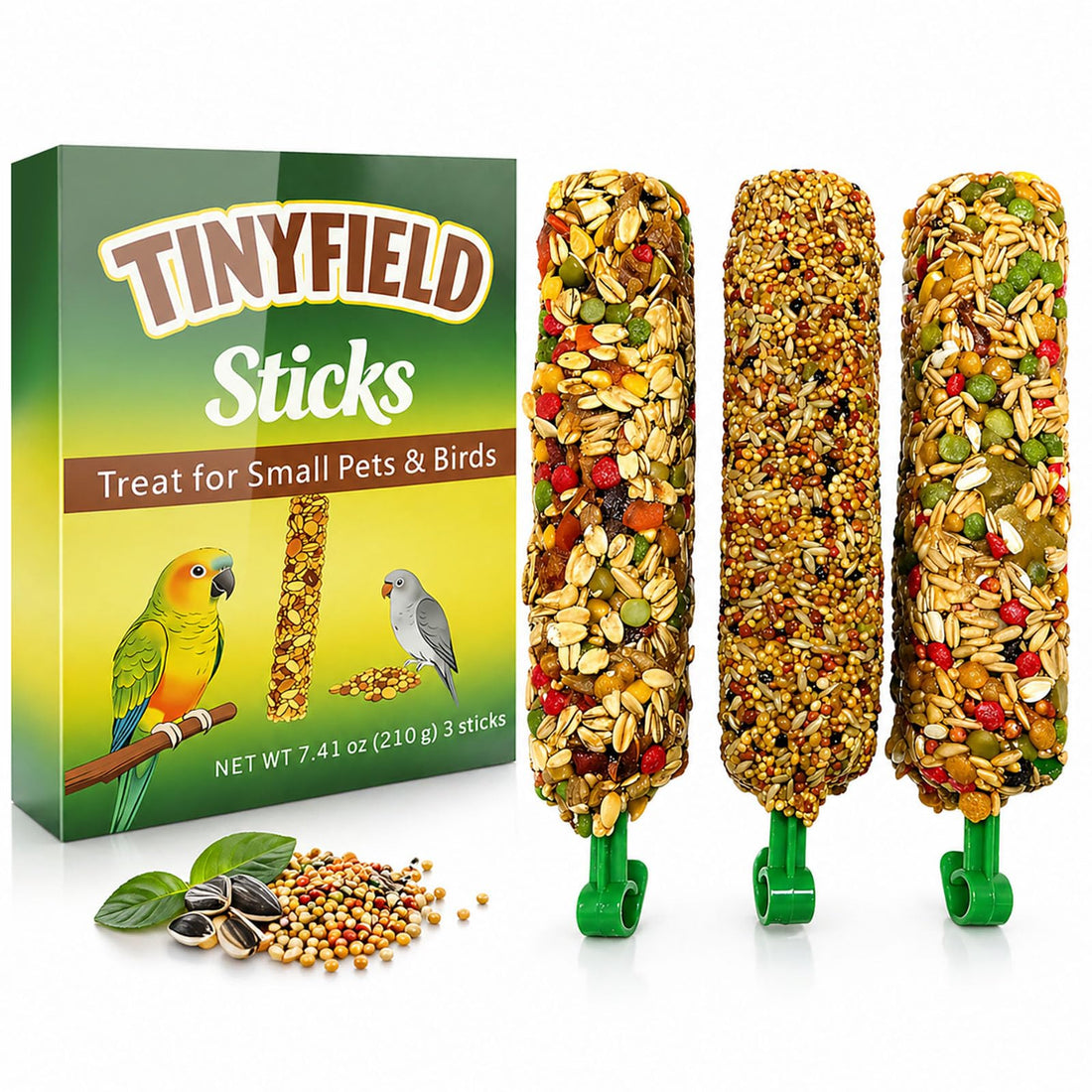 TINYFIELD Bird Treats Sticks