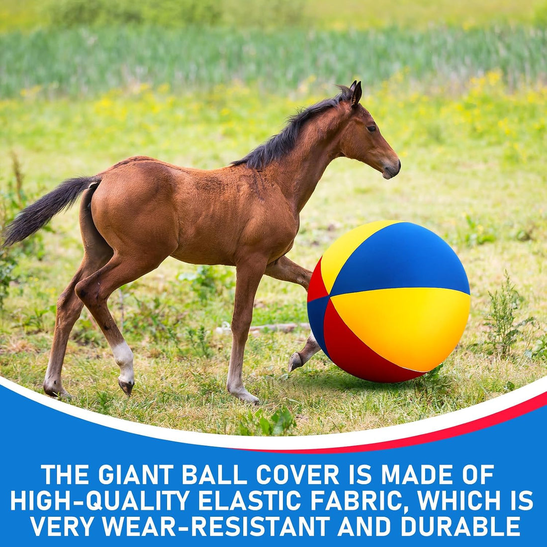 2 Pcs 40 Inch Horse Ball Covers, Herding Ball Covers for Horses