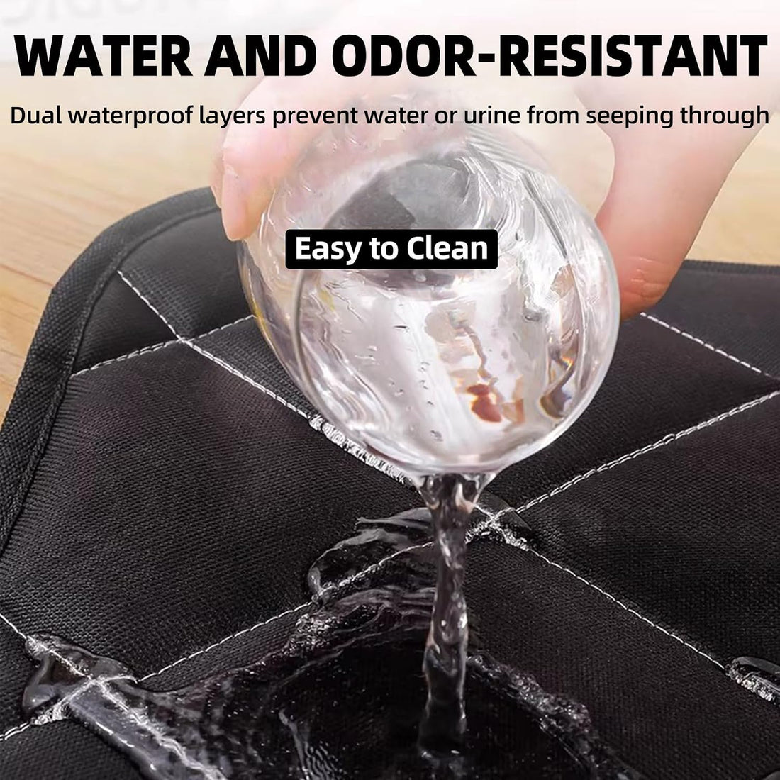 Chew Proof Dog Crate Pad, Indestructible Kennel Mat for Aggressive