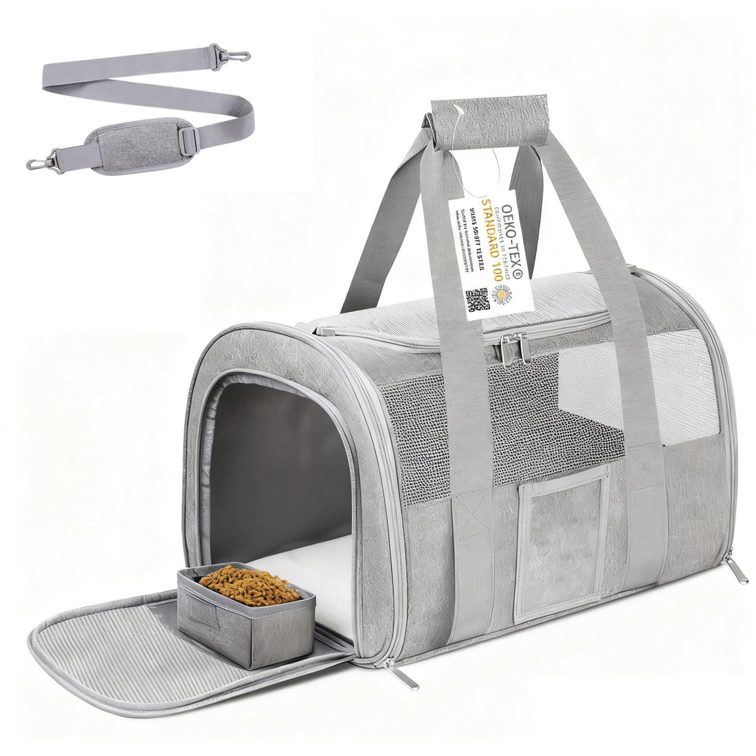 SECLATO Cat Carrier Pet Dog Carrier Airline Approved for Puppy Cat