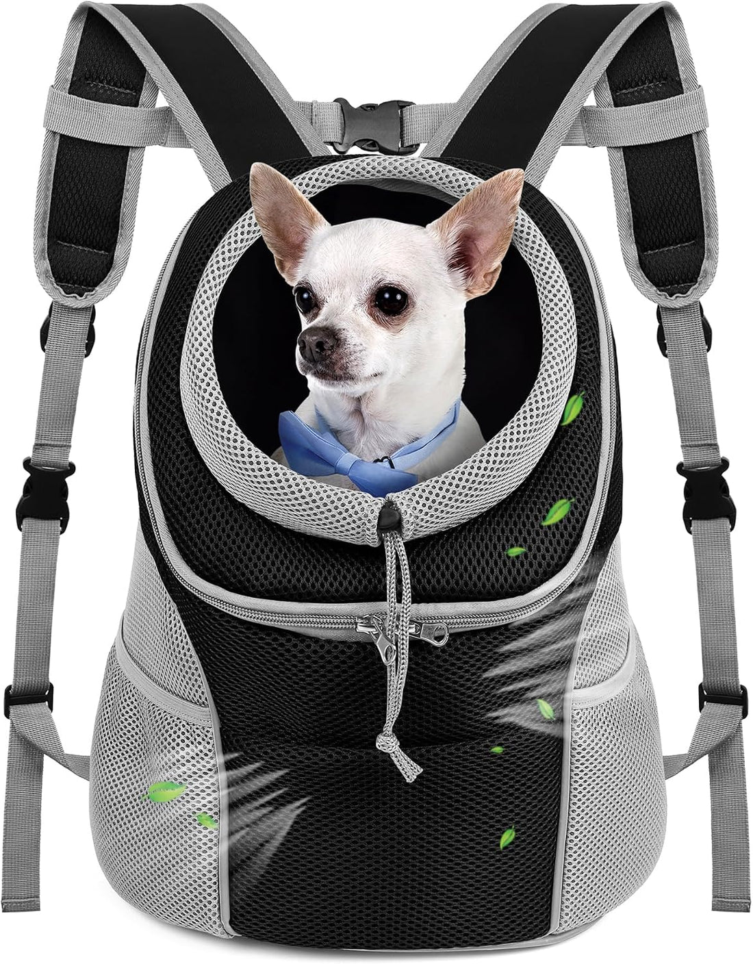 WOYYHO Pet Dog Carrier Backpack, Ventilated Small Dog Front Backpack