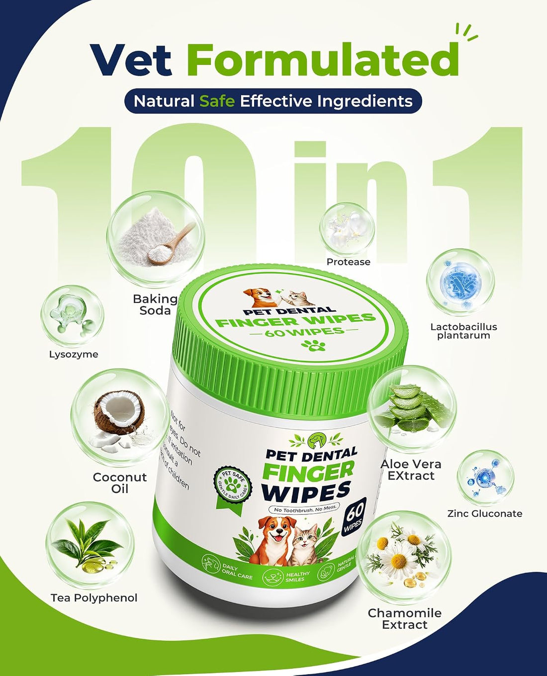 Dog Dental Wipes for Teeth Cleaning